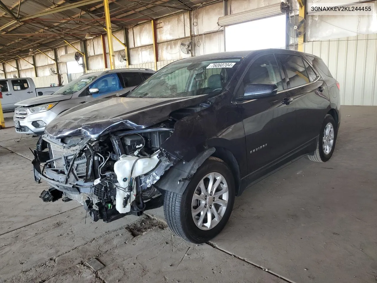 2019 Chevrolet Equinox Lt VIN: 3GNAXKEV2KL244455 Lot: 76060704