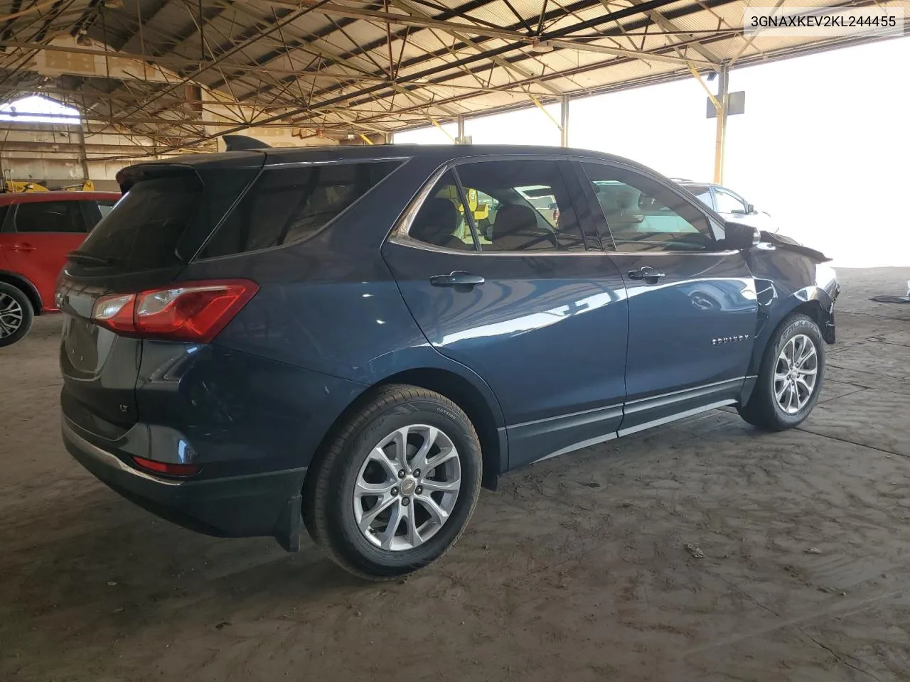 2019 Chevrolet Equinox Lt VIN: 3GNAXKEV2KL244455 Lot: 76060704