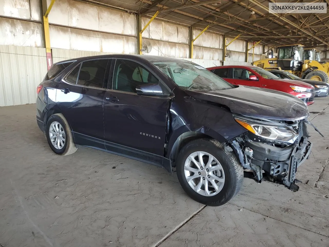 2019 Chevrolet Equinox Lt VIN: 3GNAXKEV2KL244455 Lot: 76060704