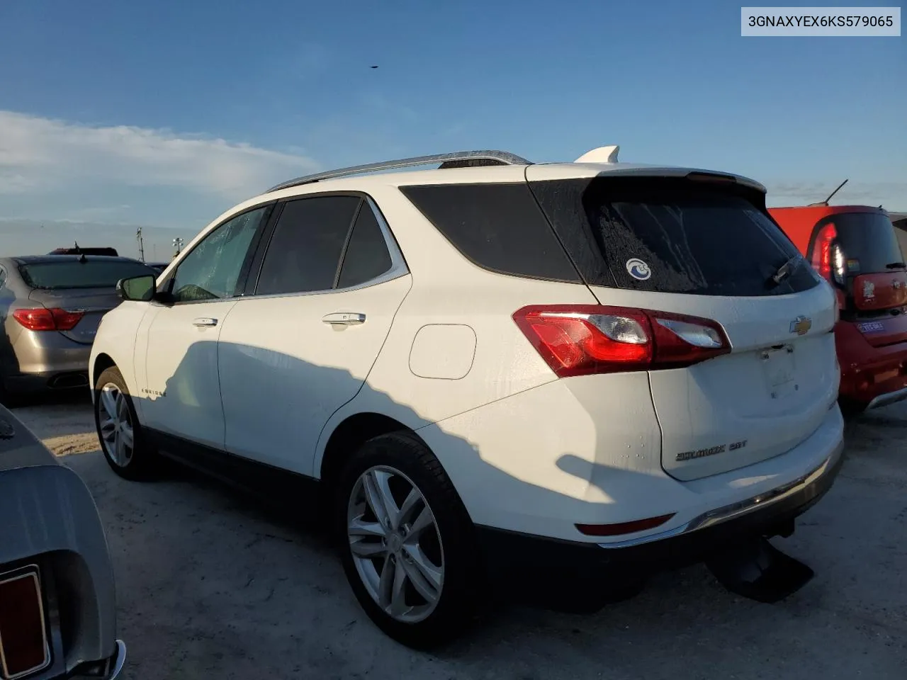 2019 Chevrolet Equinox Premier VIN: 3GNAXYEX6KS579065 Lot: 76189184