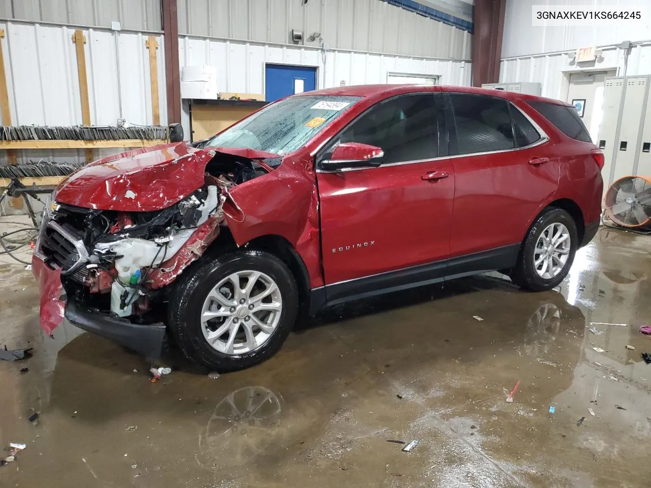 2019 Chevrolet Equinox Lt VIN: 3GNAXKEV1KS664245 Lot: 76194894