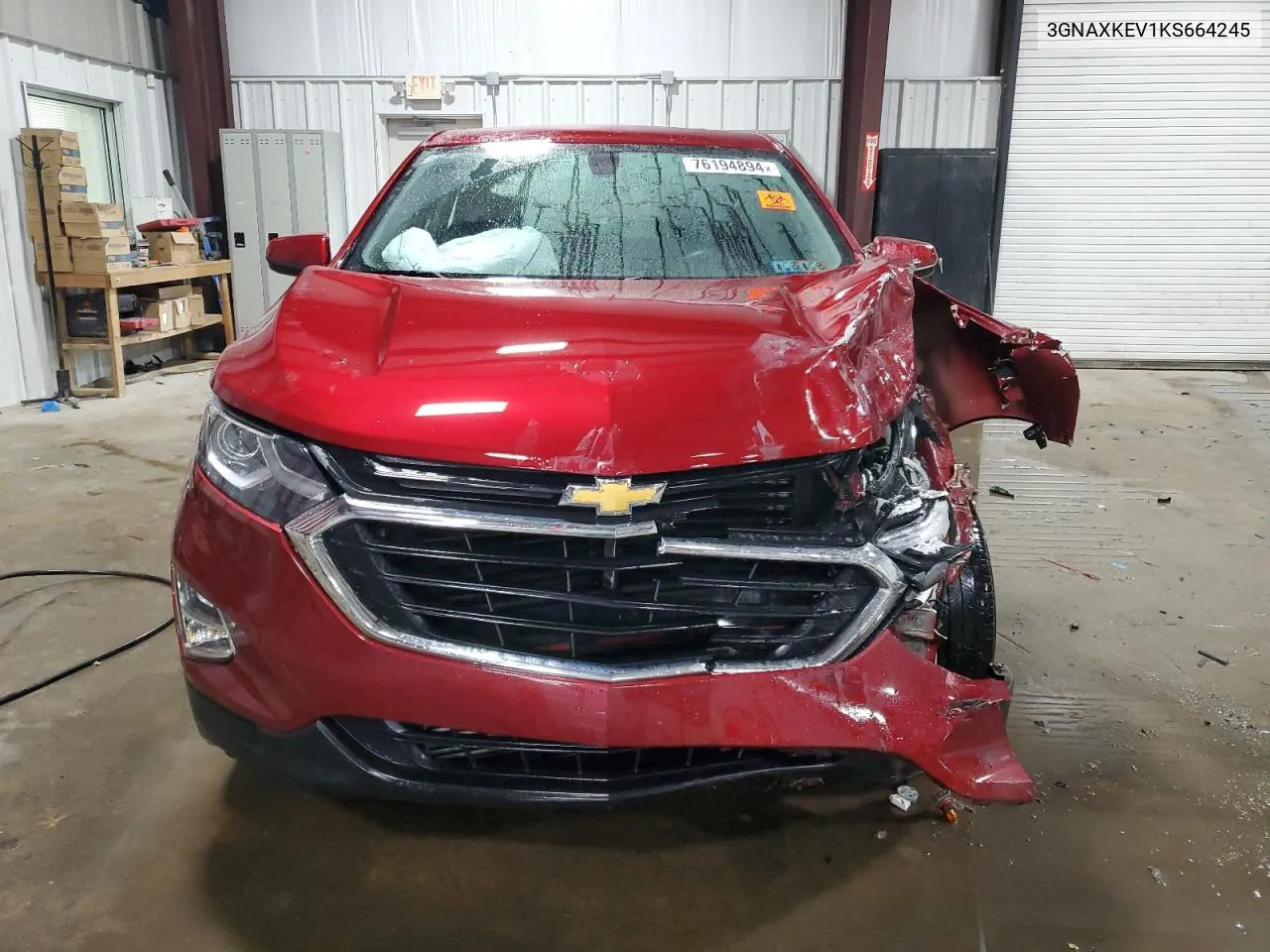 2019 Chevrolet Equinox Lt VIN: 3GNAXKEV1KS664245 Lot: 76194894