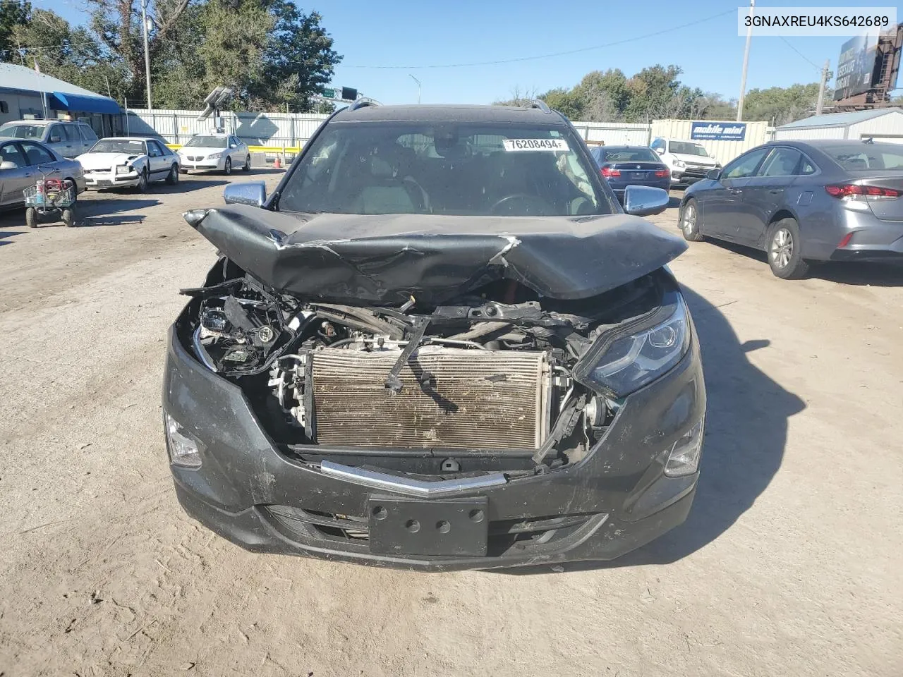 2019 Chevrolet Equinox Premier VIN: 3GNAXREU4KS642689 Lot: 76208494