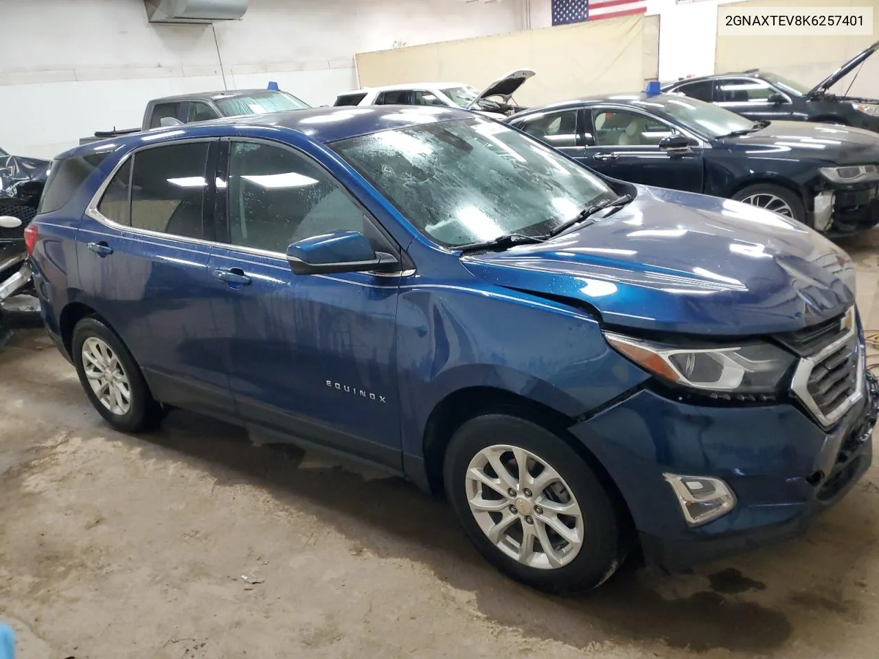 2019 Chevrolet Equinox Lt VIN: 2GNAXTEV8K6257401 Lot: 76254354