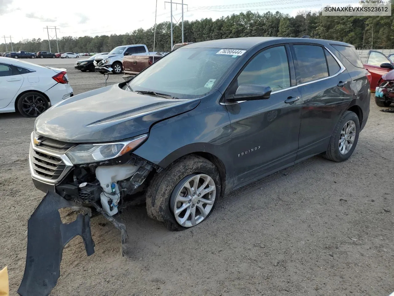 2019 Chevrolet Equinox Lt VIN: 3GNAXKEVXKS523612 Lot: 76268444