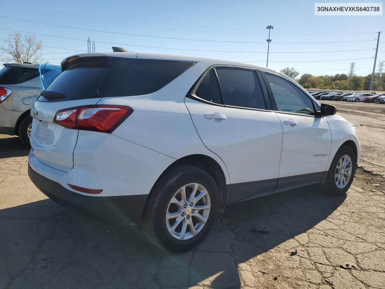 2019 Chevrolet Equinox Ls VIN: 3GNAXHEVXKS640738 Lot: 76285504