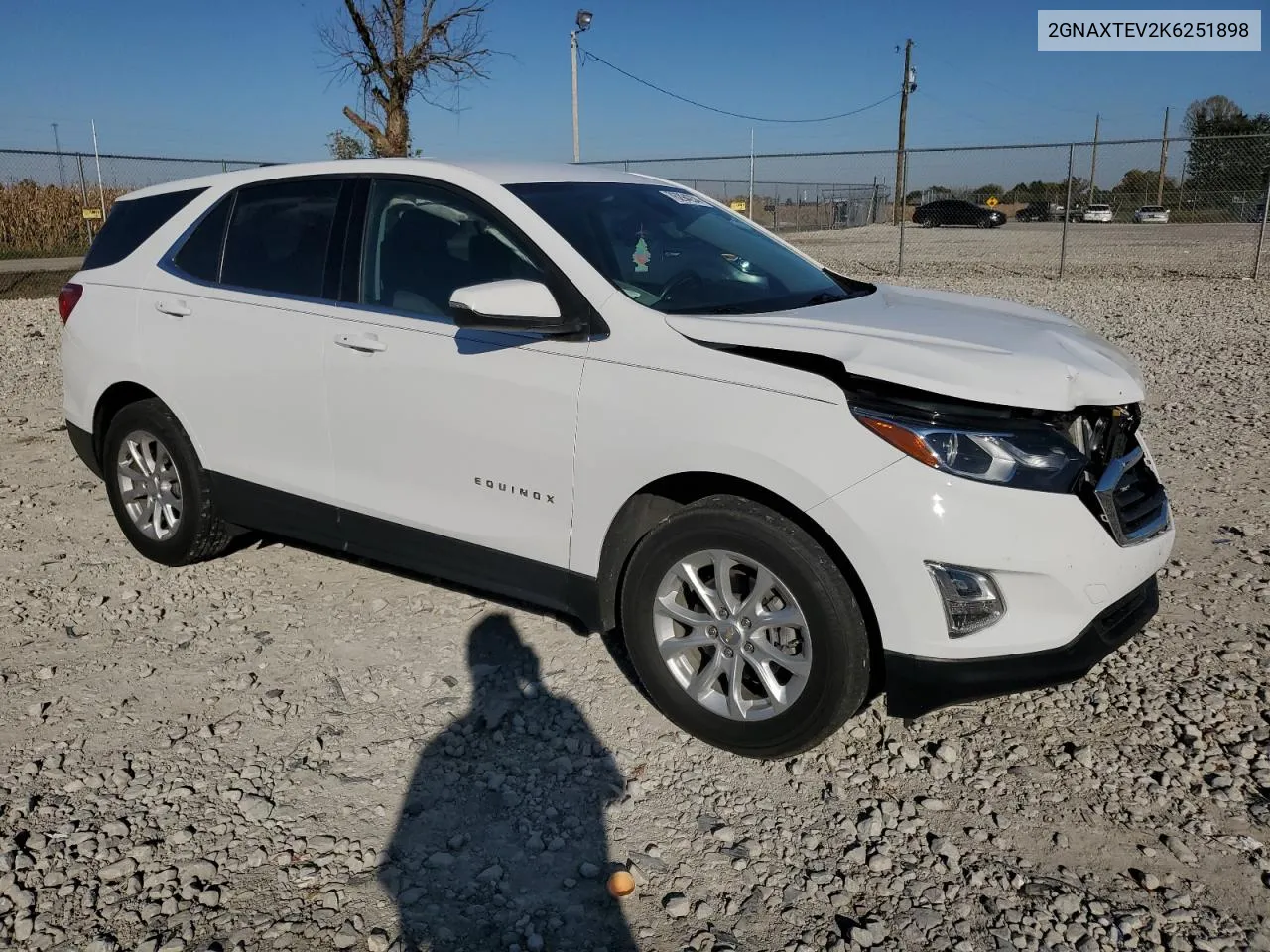 2019 Chevrolet Equinox Lt VIN: 2GNAXTEV2K6251898 Lot: 76294234