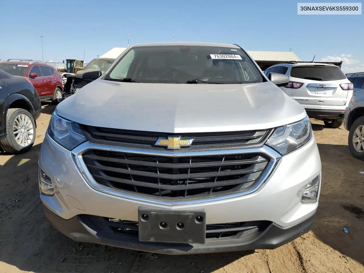 2019 Chevrolet Equinox Ls VIN: 3GNAXSEV6KS559300 Lot: 76302084