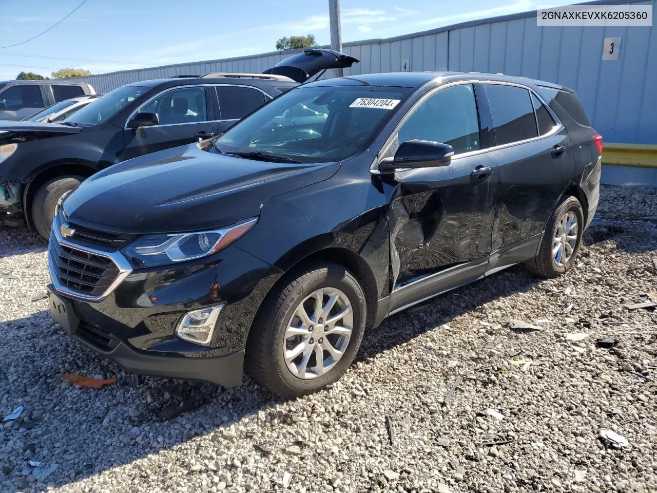 2019 Chevrolet Equinox Lt VIN: 2GNAXKEVXK6205360 Lot: 76304204