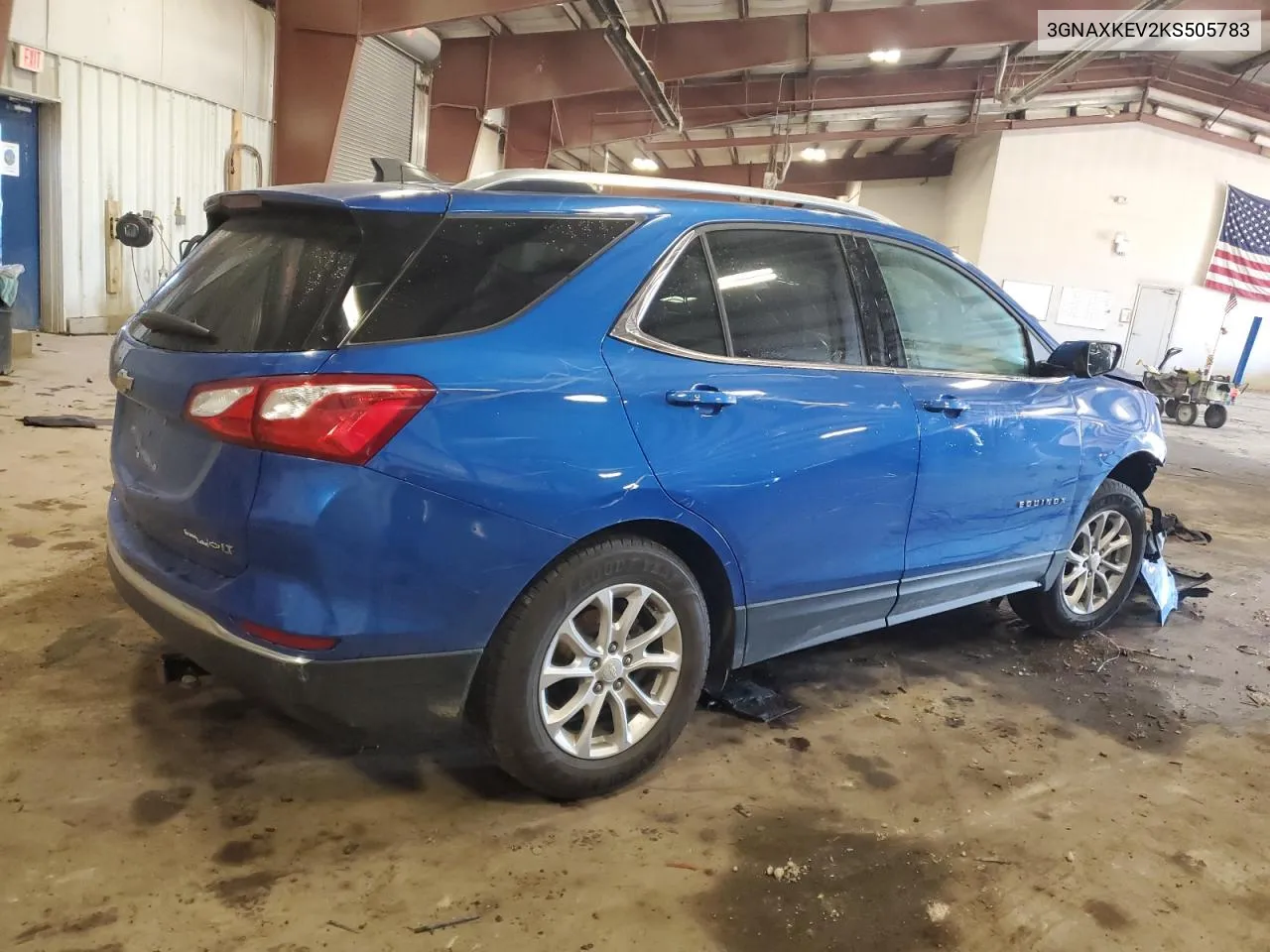 2019 Chevrolet Equinox Lt VIN: 3GNAXKEV2KS505783 Lot: 76317434