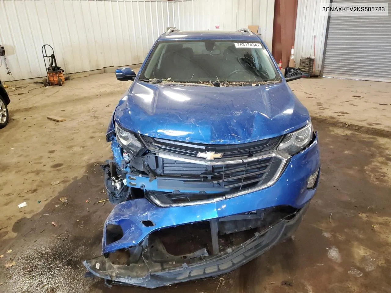 2019 Chevrolet Equinox Lt VIN: 3GNAXKEV2KS505783 Lot: 76317434