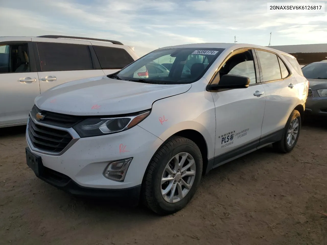 2019 Chevrolet Equinox Ls VIN: 2GNAXSEV6K6126817 Lot: 76356174