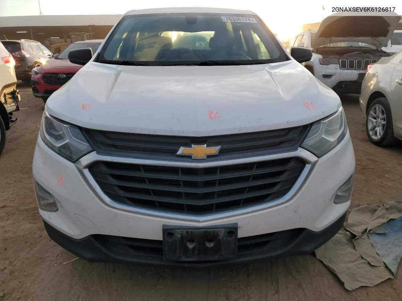 2019 Chevrolet Equinox Ls VIN: 2GNAXSEV6K6126817 Lot: 76356174