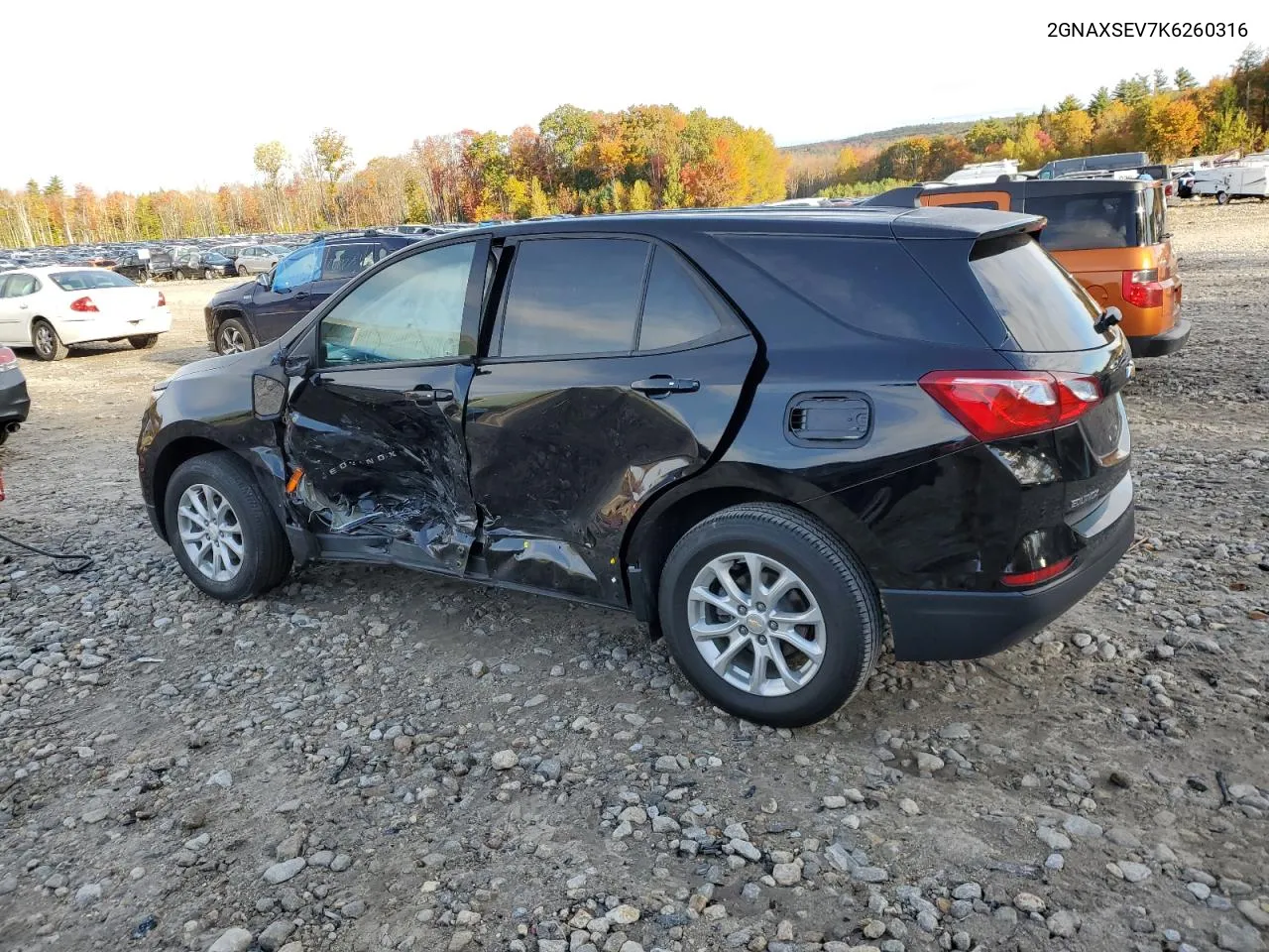 2019 Chevrolet Equinox Ls VIN: 2GNAXSEV7K6260316 Lot: 76366604