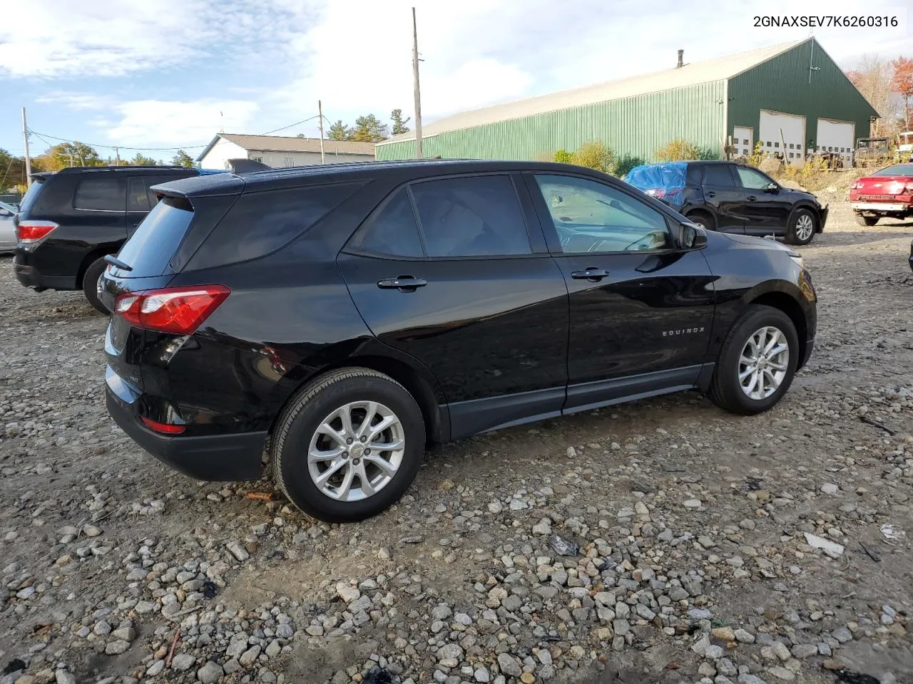 2019 Chevrolet Equinox Ls VIN: 2GNAXSEV7K6260316 Lot: 76366604