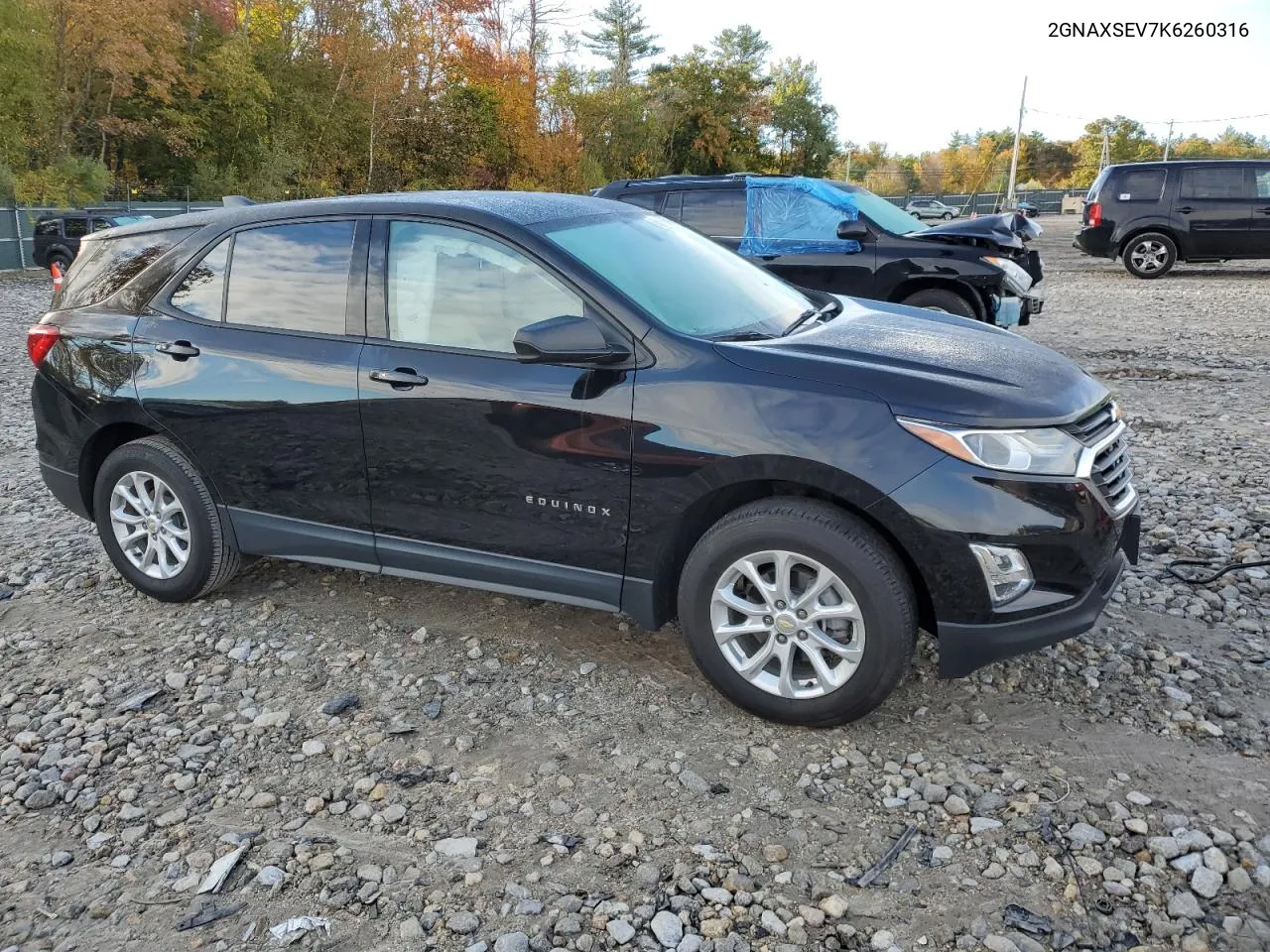 2019 Chevrolet Equinox Ls VIN: 2GNAXSEV7K6260316 Lot: 76366604