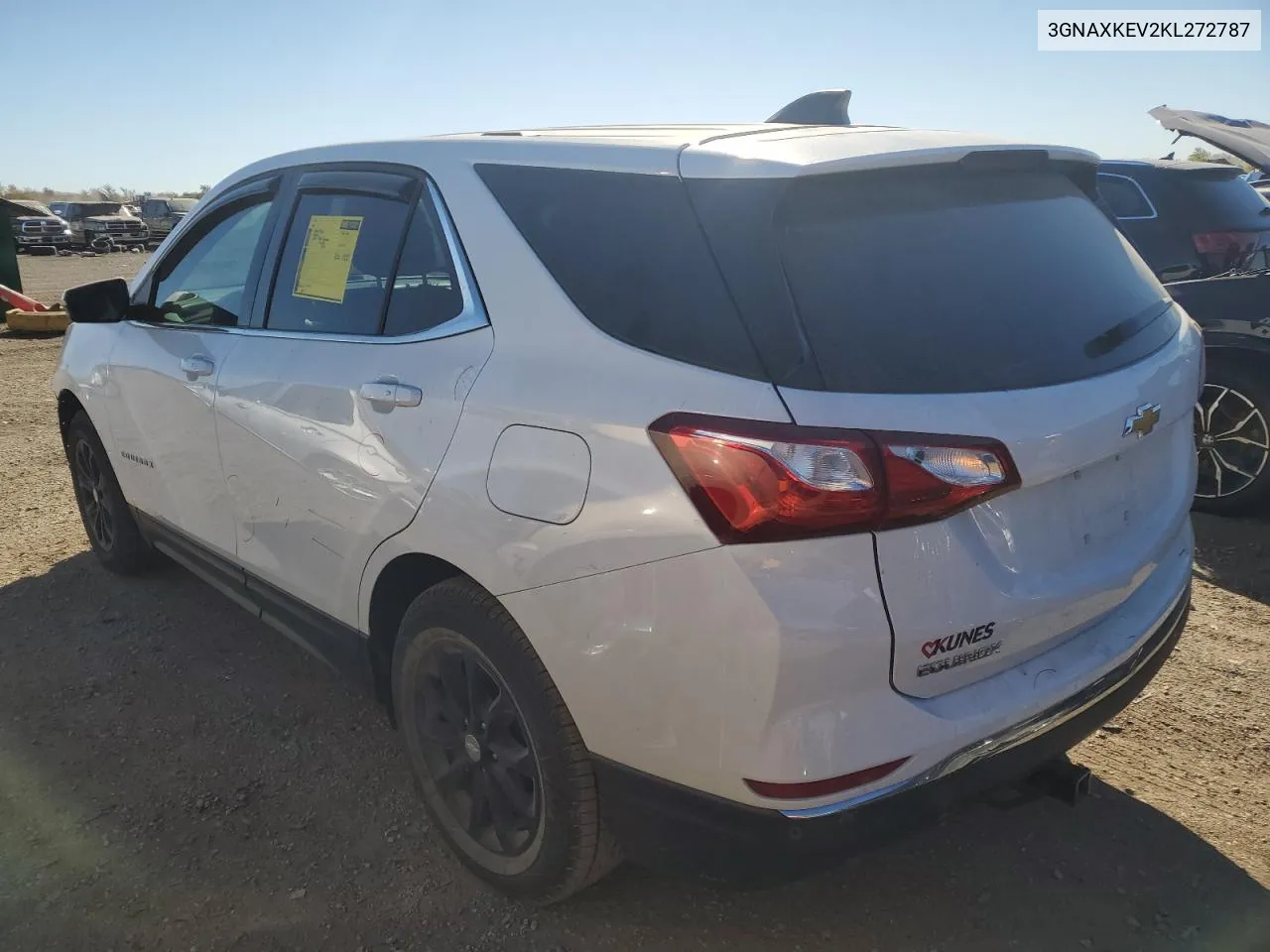 2019 Chevrolet Equinox Lt VIN: 3GNAXKEV2KL272787 Lot: 76404574