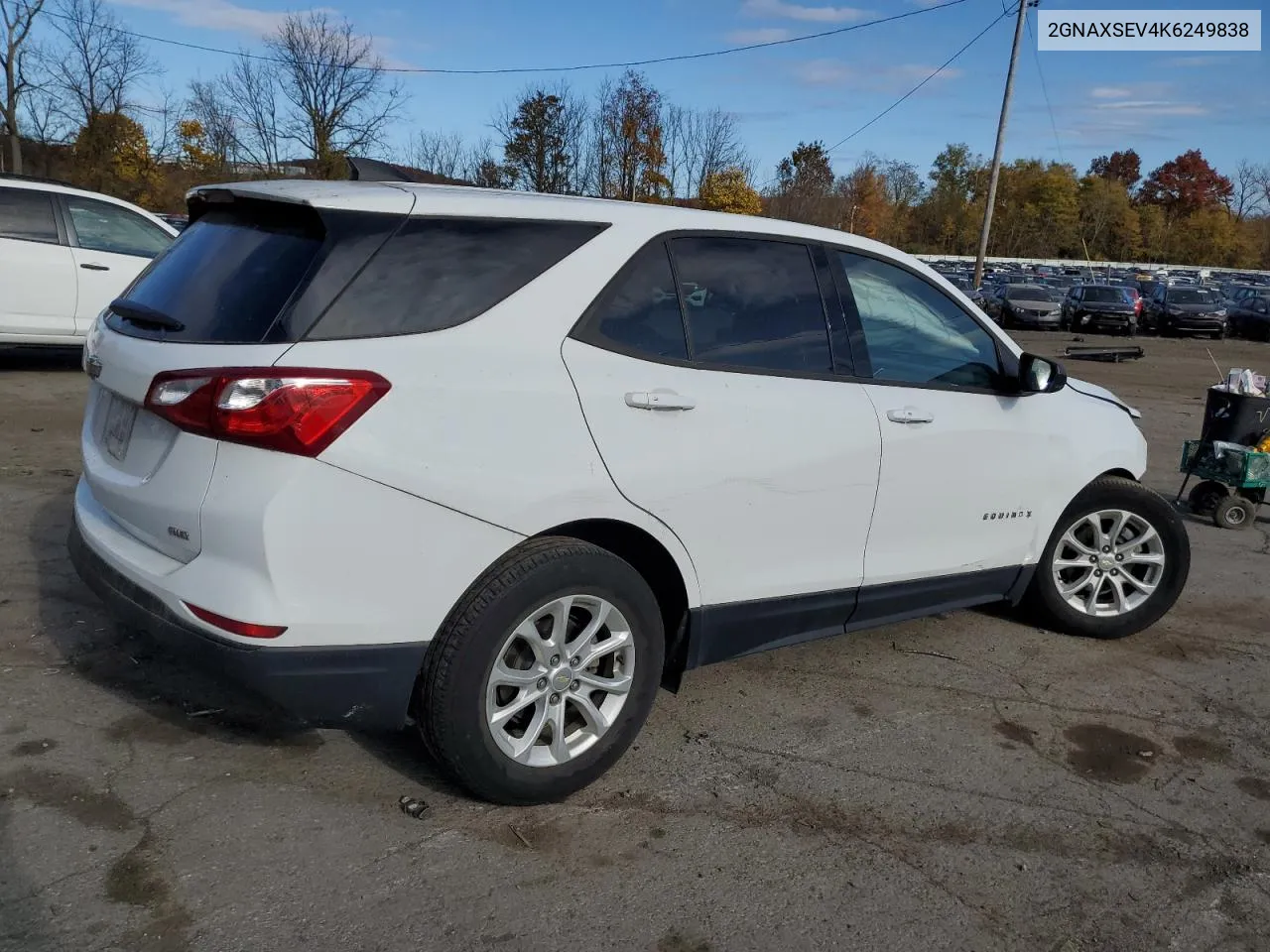 2019 Chevrolet Equinox Ls VIN: 2GNAXSEV4K6249838 Lot: 76451114