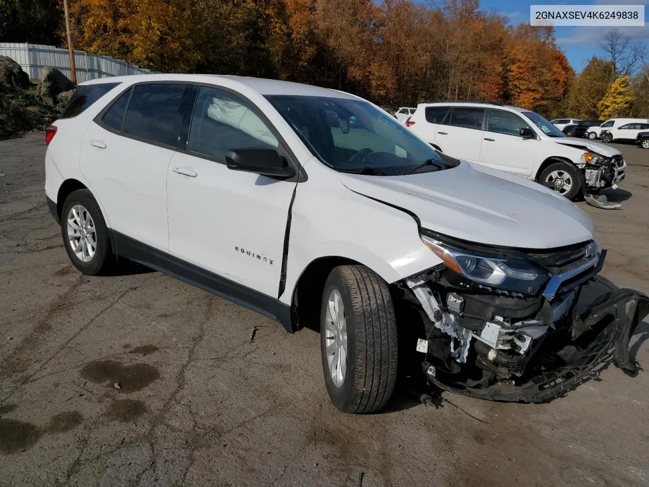 2019 Chevrolet Equinox Ls VIN: 2GNAXSEV4K6249838 Lot: 76451114