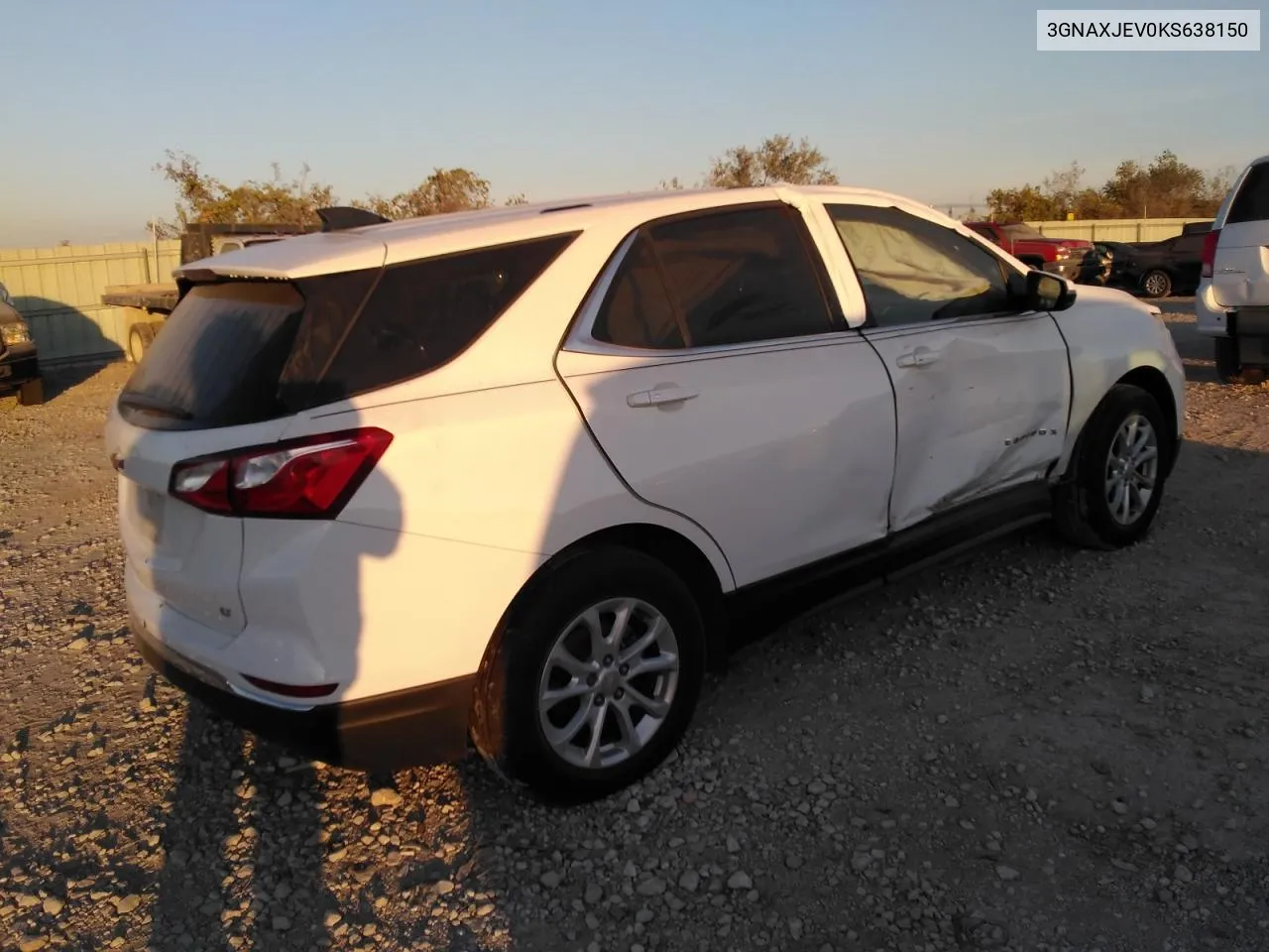 2019 Chevrolet Equinox Lt VIN: 3GNAXJEV0KS638150 Lot: 76460384