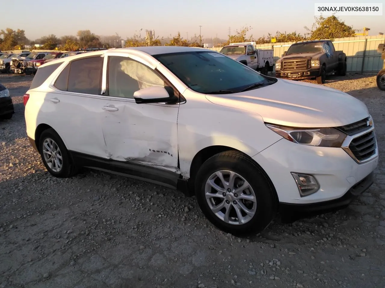 2019 Chevrolet Equinox Lt VIN: 3GNAXJEV0KS638150 Lot: 76460384