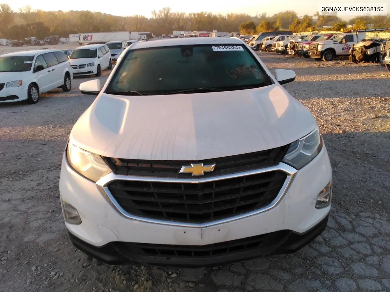 2019 Chevrolet Equinox Lt VIN: 3GNAXJEV0KS638150 Lot: 76460384