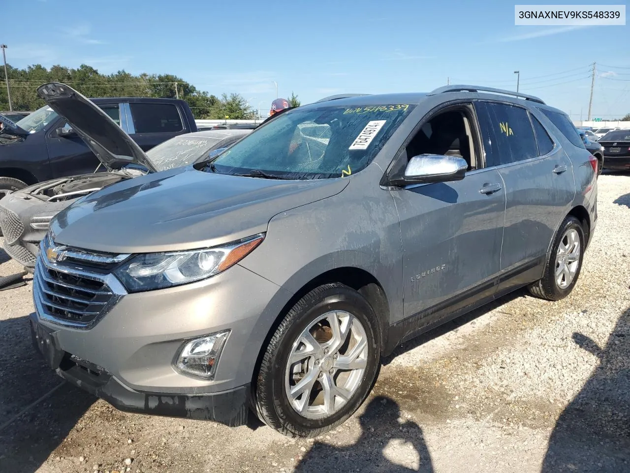 2019 Chevrolet Equinox Premier VIN: 3GNAXNEV9KS548339 Lot: 76474974