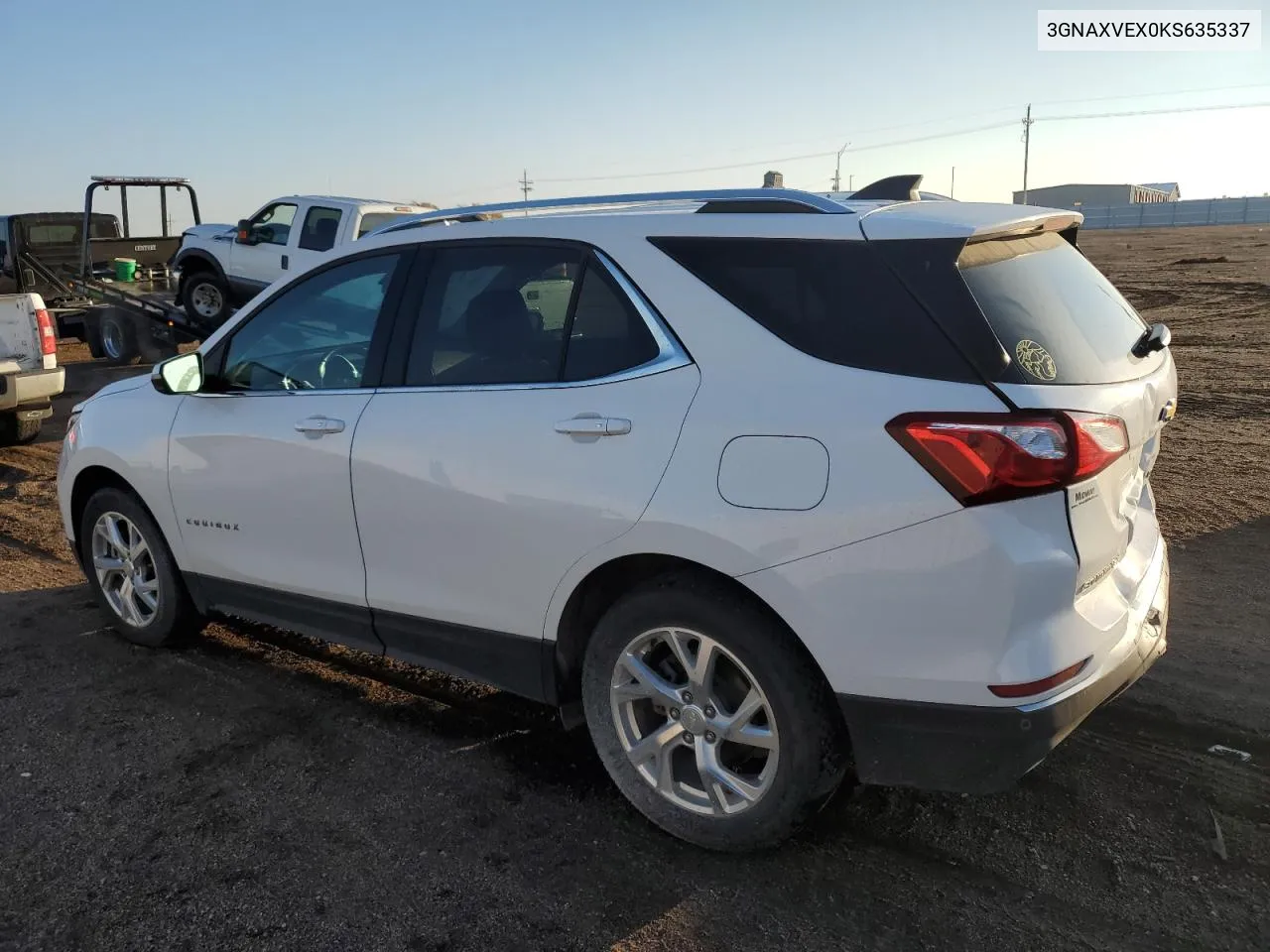 2019 Chevrolet Equinox Lt VIN: 3GNAXVEX0KS635337 Lot: 76514294