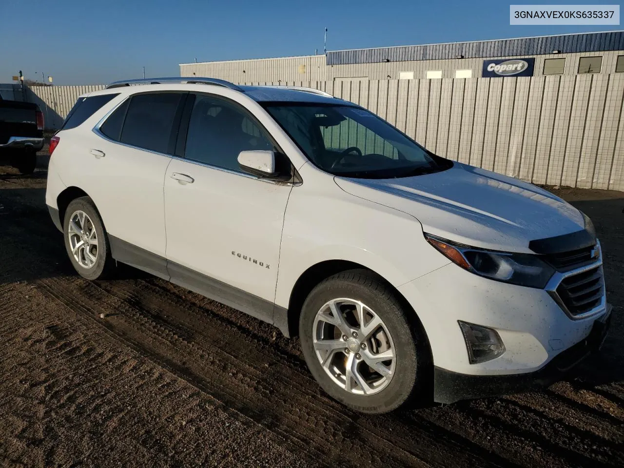 2019 Chevrolet Equinox Lt VIN: 3GNAXVEX0KS635337 Lot: 76514294