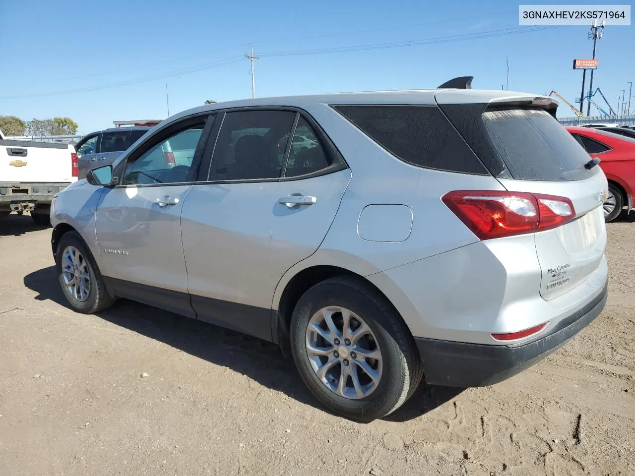 2019 Chevrolet Equinox Ls VIN: 3GNAXHEV2KS571964 Lot: 76522094