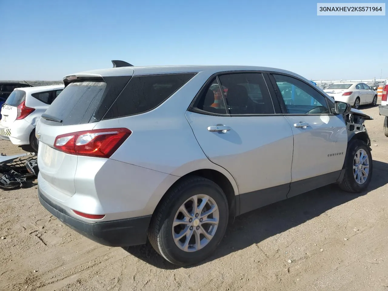 2019 Chevrolet Equinox Ls VIN: 3GNAXHEV2KS571964 Lot: 76522094