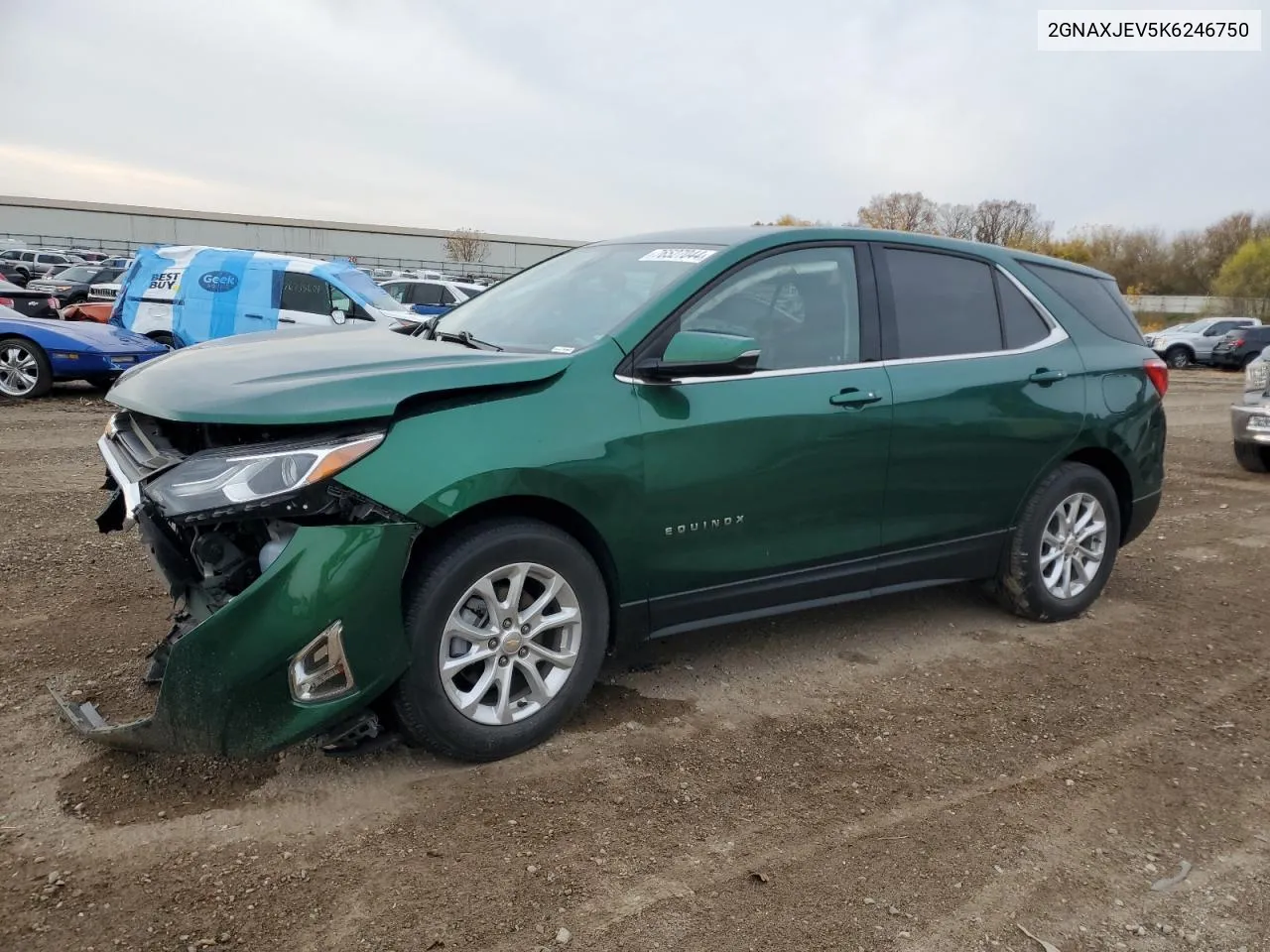 2019 Chevrolet Equinox Lt VIN: 2GNAXJEV5K6246750 Lot: 76527044