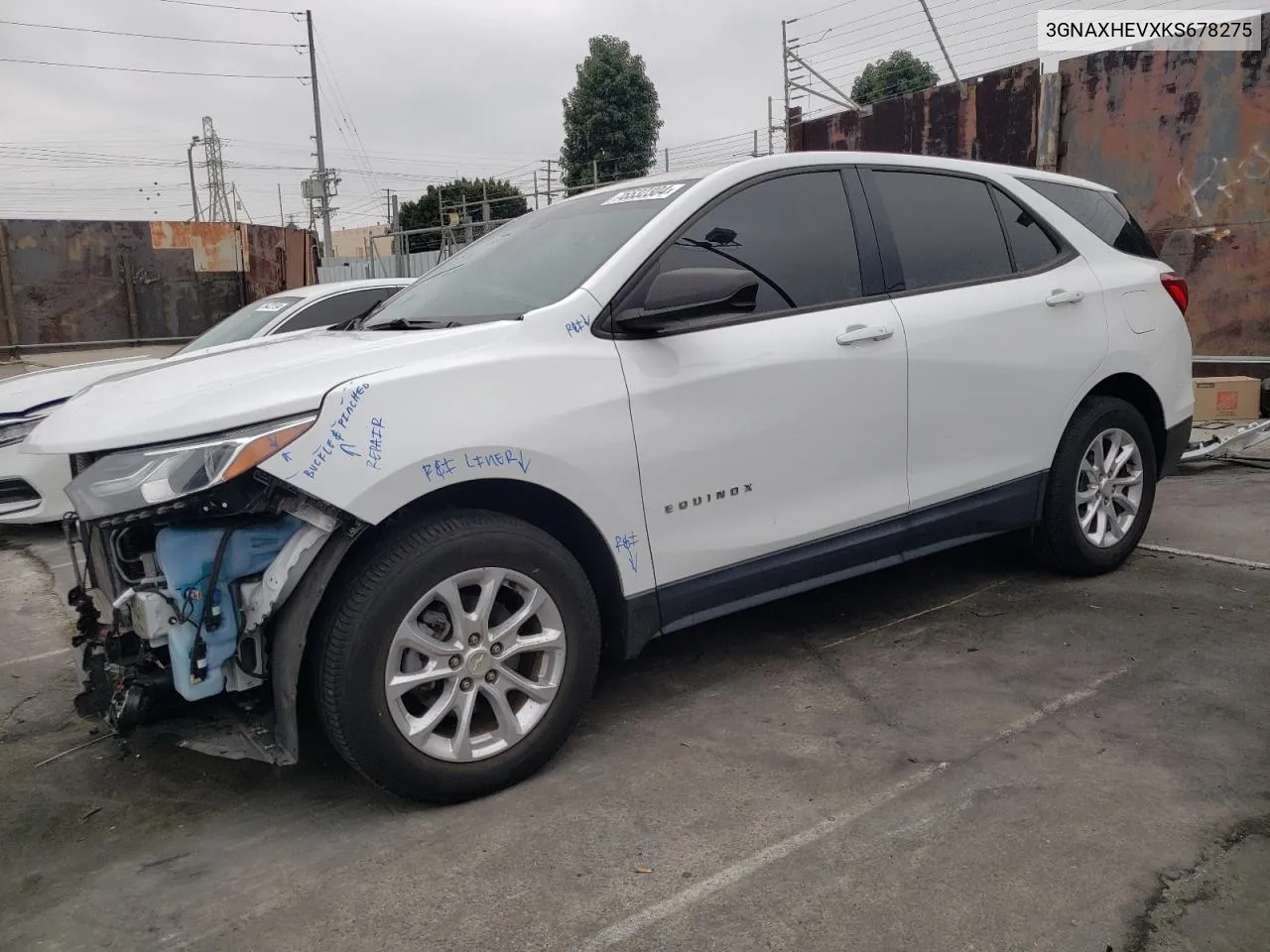 2019 Chevrolet Equinox Ls VIN: 3GNAXHEVXKS678275 Lot: 76532304