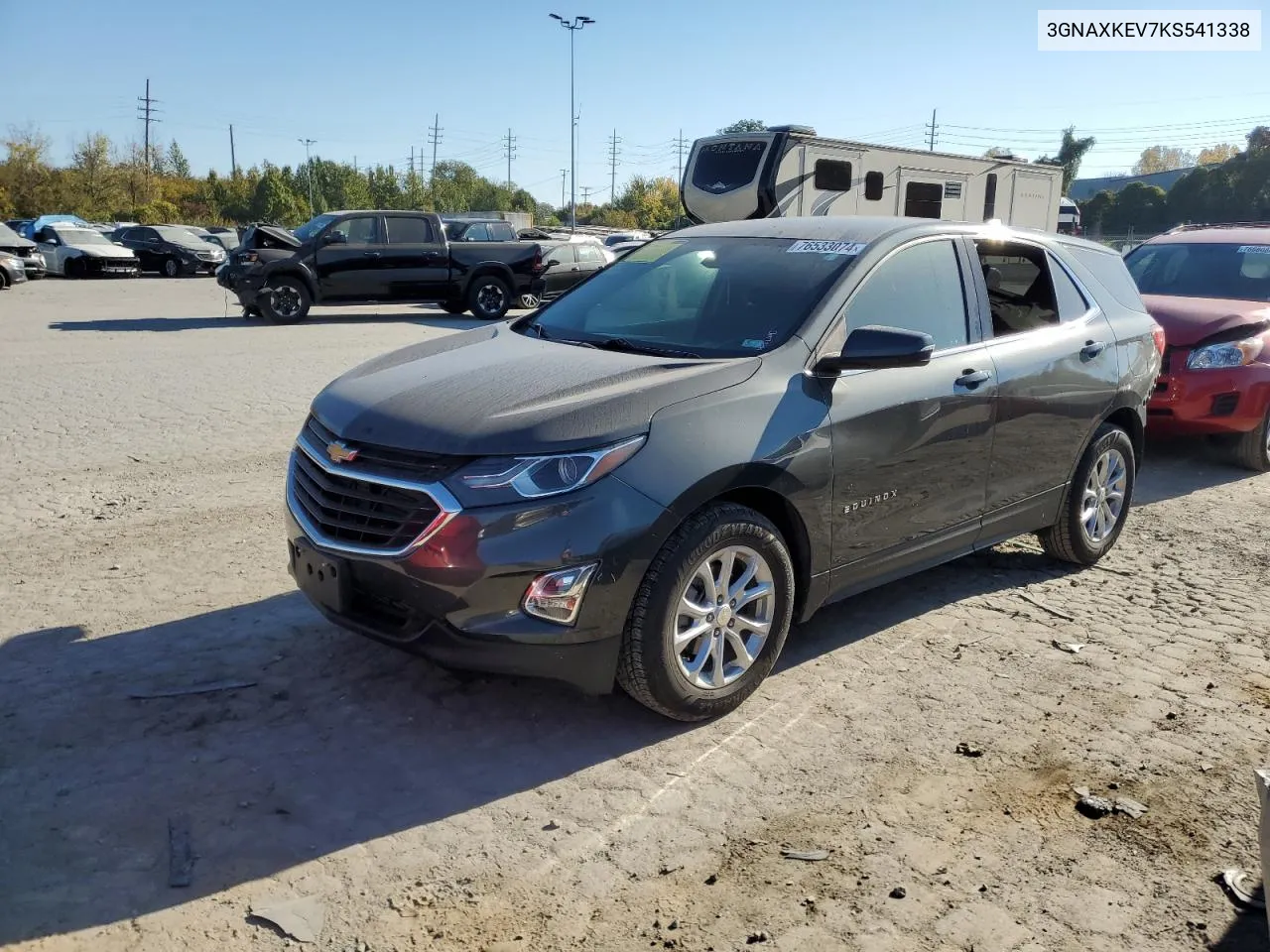 2019 Chevrolet Equinox Lt VIN: 3GNAXKEV7KS541338 Lot: 76533074