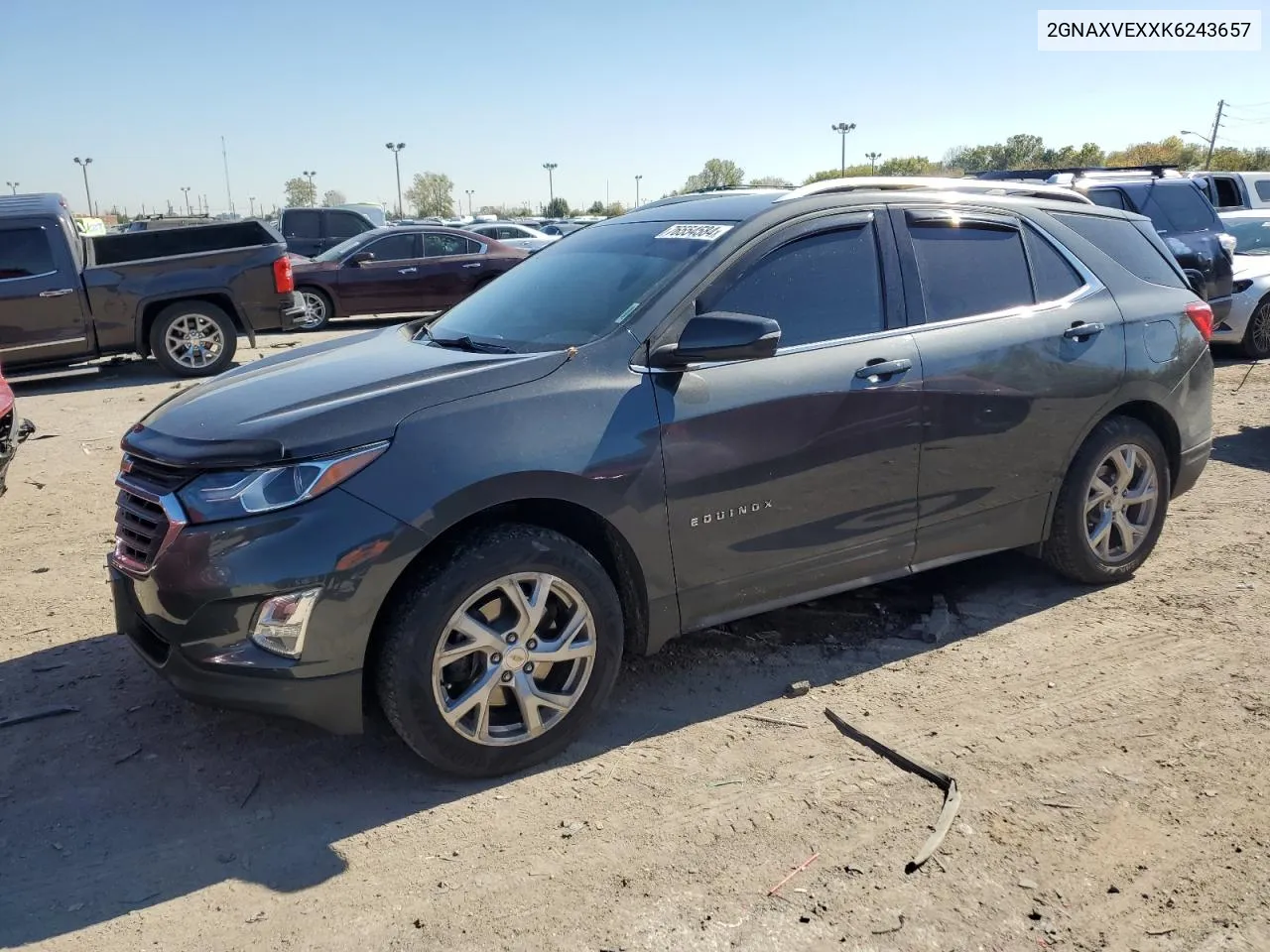 2019 Chevrolet Equinox Lt VIN: 2GNAXVEXXK6243657 Lot: 76554584