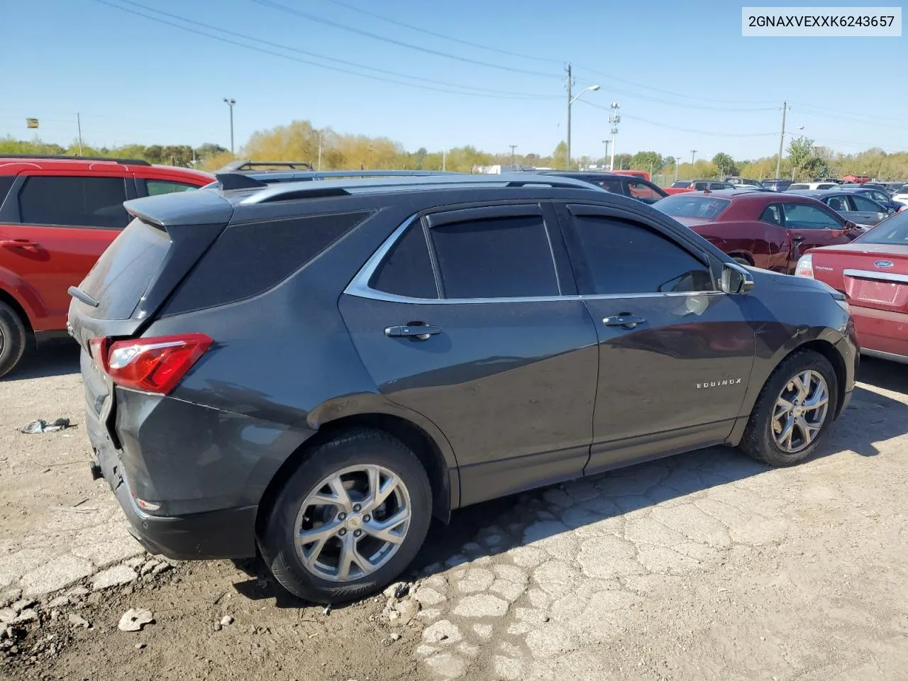 2GNAXVEXXK6243657 2019 Chevrolet Equinox Lt