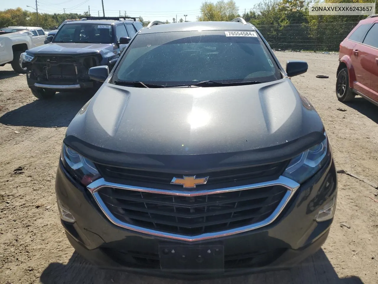 2019 Chevrolet Equinox Lt VIN: 2GNAXVEXXK6243657 Lot: 76554584