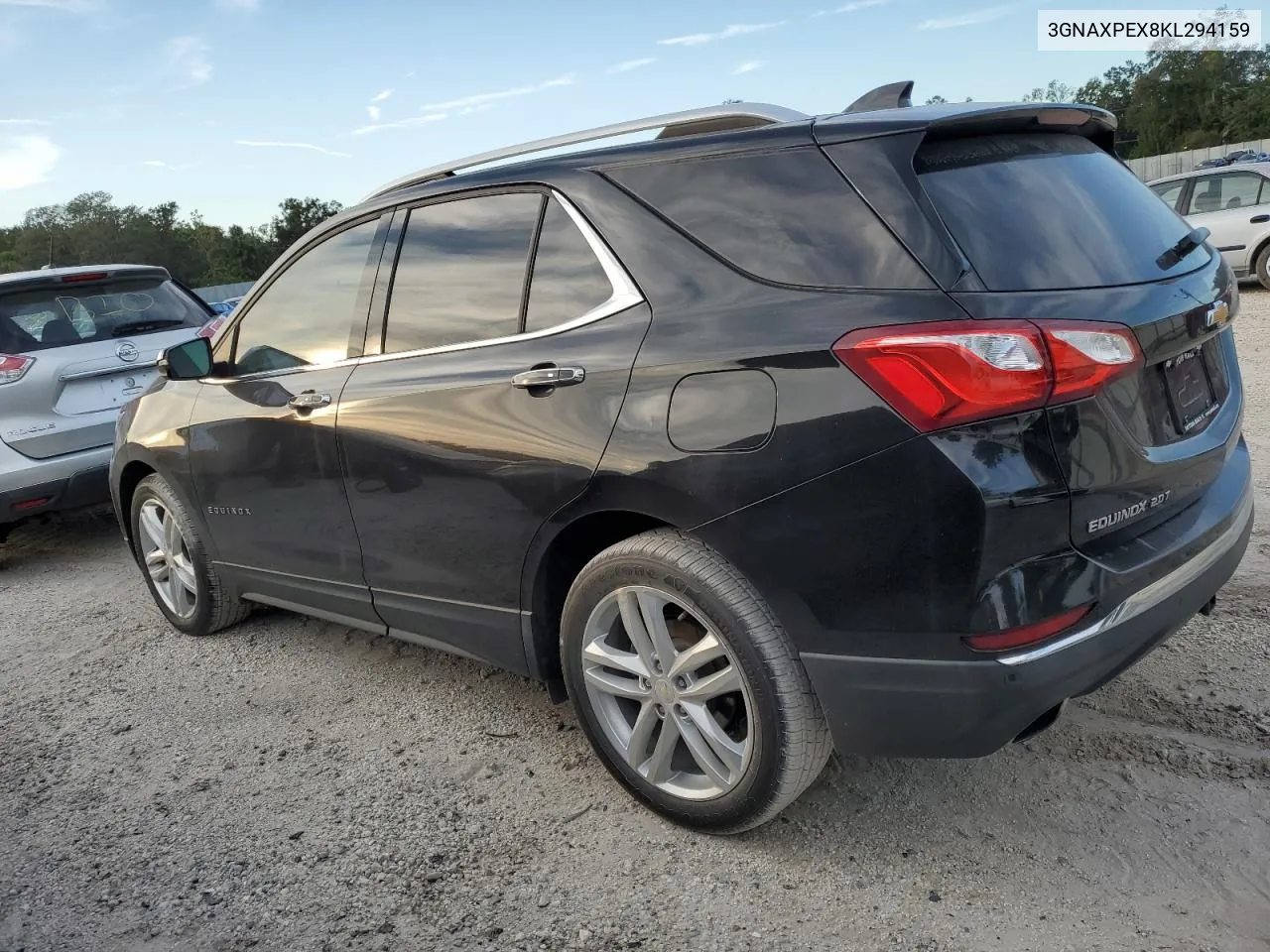 2019 Chevrolet Equinox Premier VIN: 3GNAXPEX8KL294159 Lot: 76563274