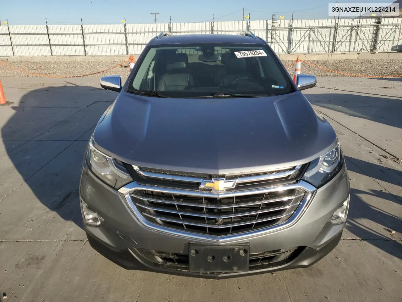 2019 Chevrolet Equinox Premier VIN: 3GNAXZEU1KL224214 Lot: 76579204