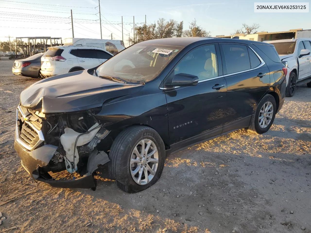 2019 Chevrolet Equinox Lt VIN: 2GNAXJEV6K6253125 Lot: 76594444