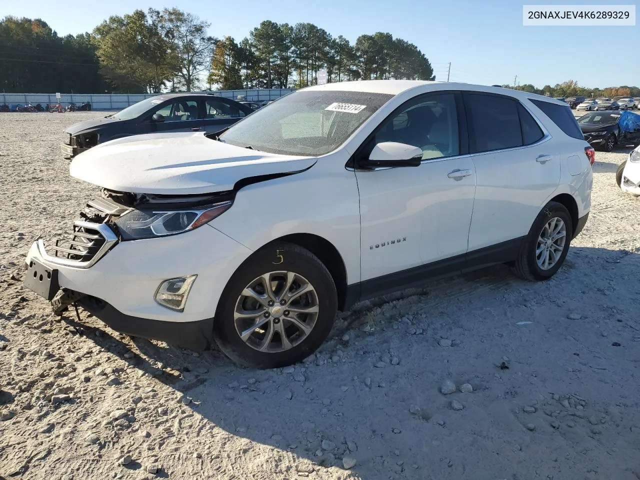 2019 Chevrolet Equinox Lt VIN: 2GNAXJEV4K6289329 Lot: 76655114