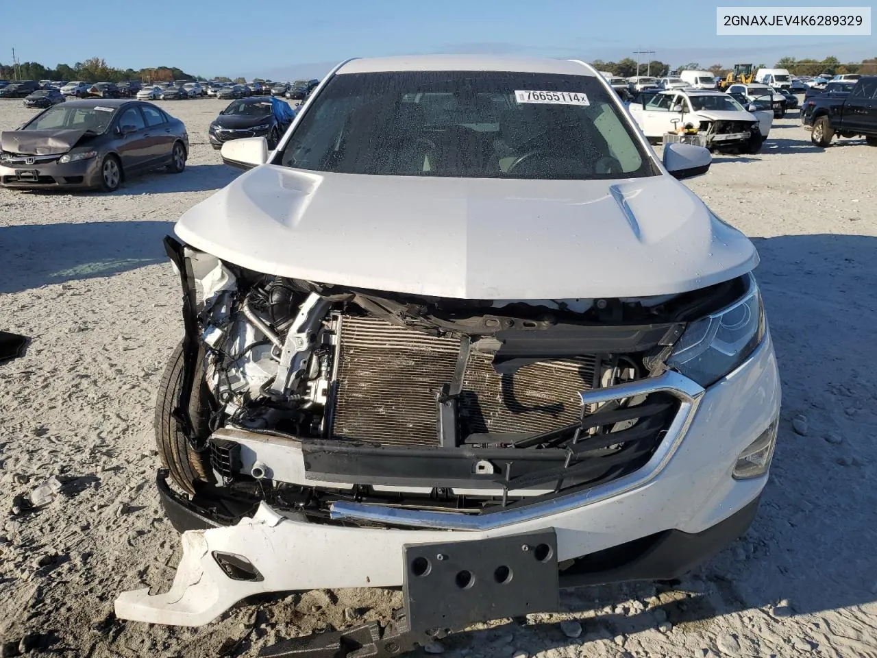 2019 Chevrolet Equinox Lt VIN: 2GNAXJEV4K6289329 Lot: 76655114