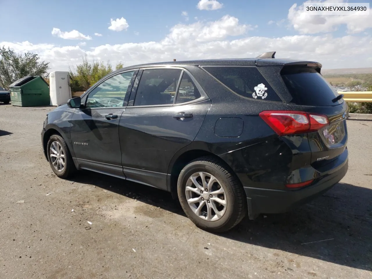 2019 Chevrolet Equinox Ls VIN: 3GNAXHEVXKL364930 Lot: 76728254