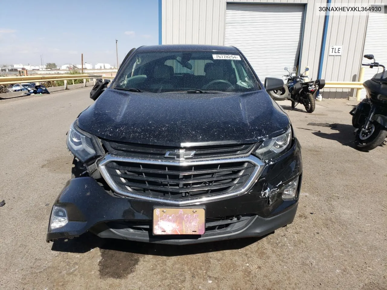 2019 Chevrolet Equinox Ls VIN: 3GNAXHEVXKL364930 Lot: 76728254