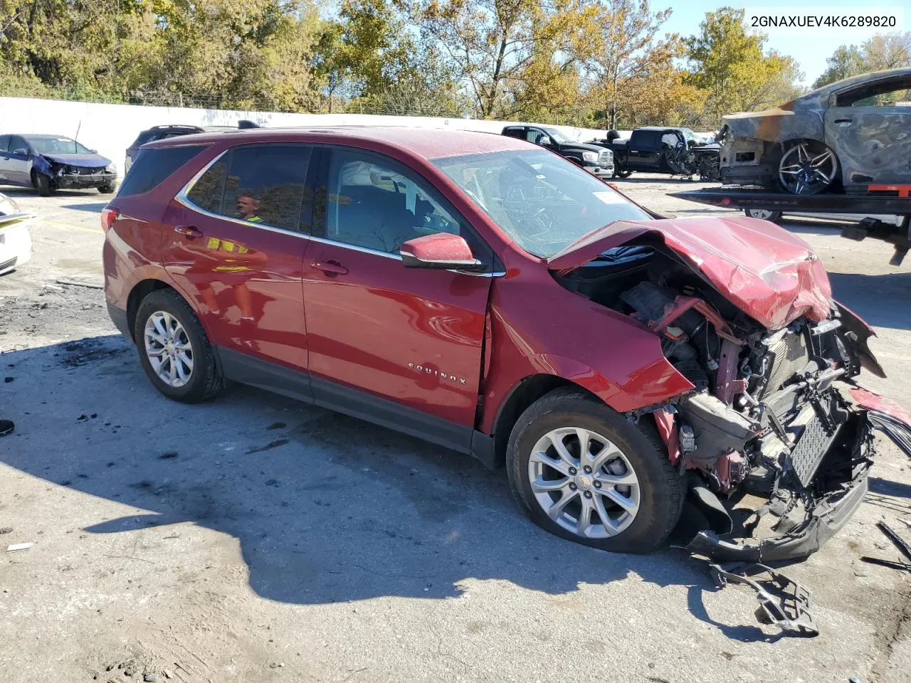 2019 Chevrolet Equinox Lt VIN: 2GNAXUEV4K6289820 Lot: 76837154