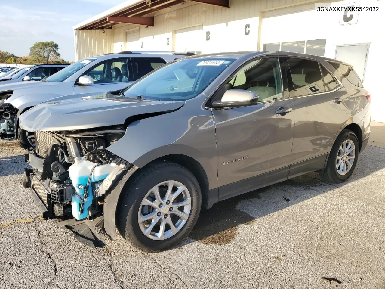 2019 Chevrolet Equinox Lt VIN: 3GNAXKEVXKS542032 Lot: 76923594