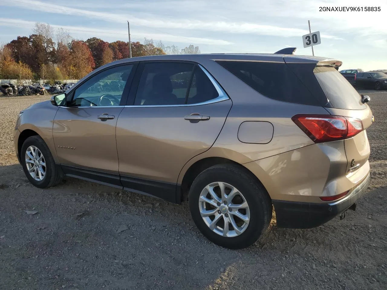 2019 Chevrolet Equinox Lt VIN: 2GNAXUEV9K6158835 Lot: 76971514