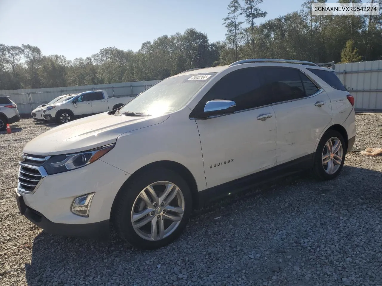 2019 Chevrolet Equinox Premier VIN: 3GNAXNEVXKS542274 Lot: 76982184