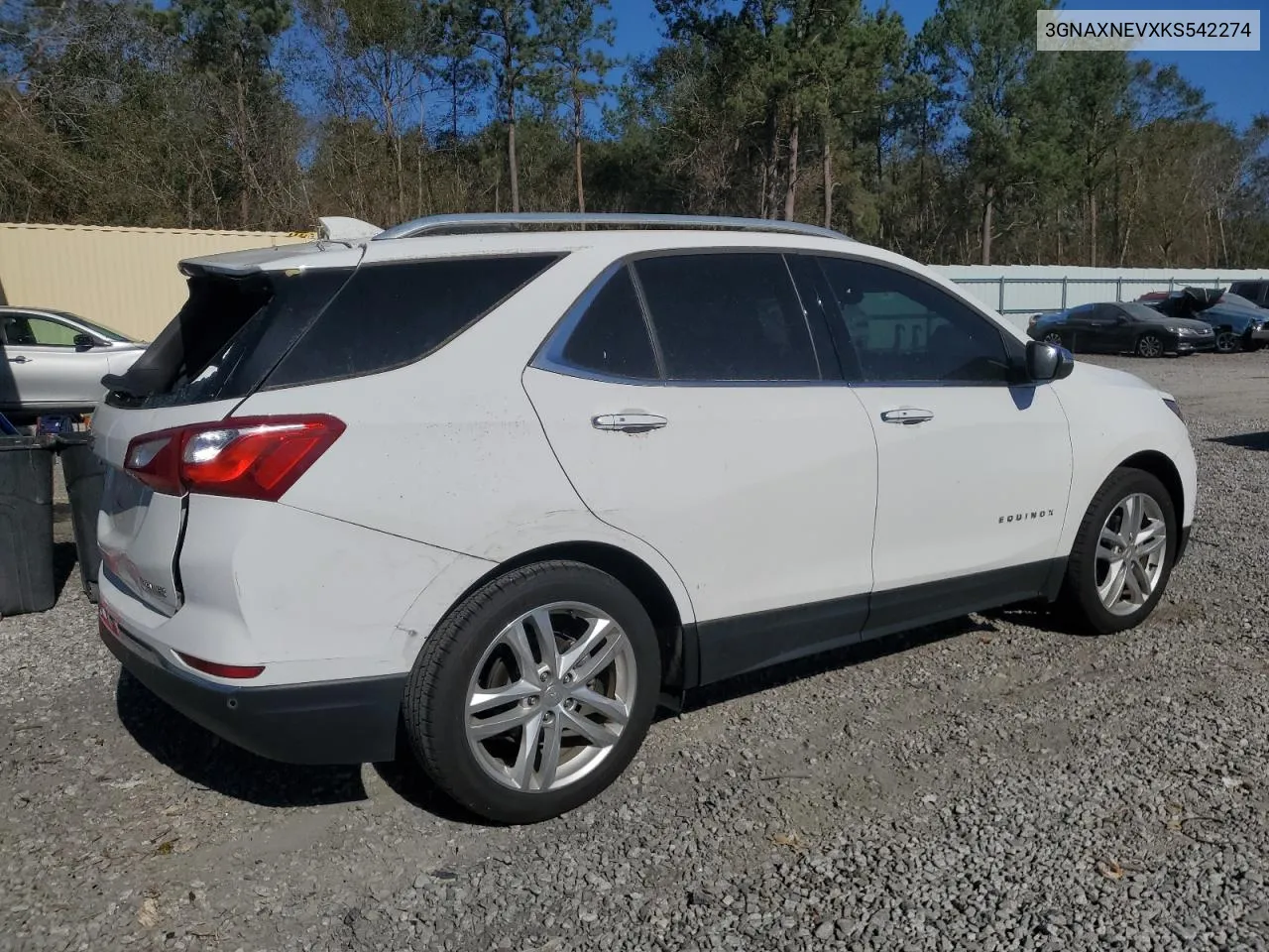 2019 Chevrolet Equinox Premier VIN: 3GNAXNEVXKS542274 Lot: 76982184