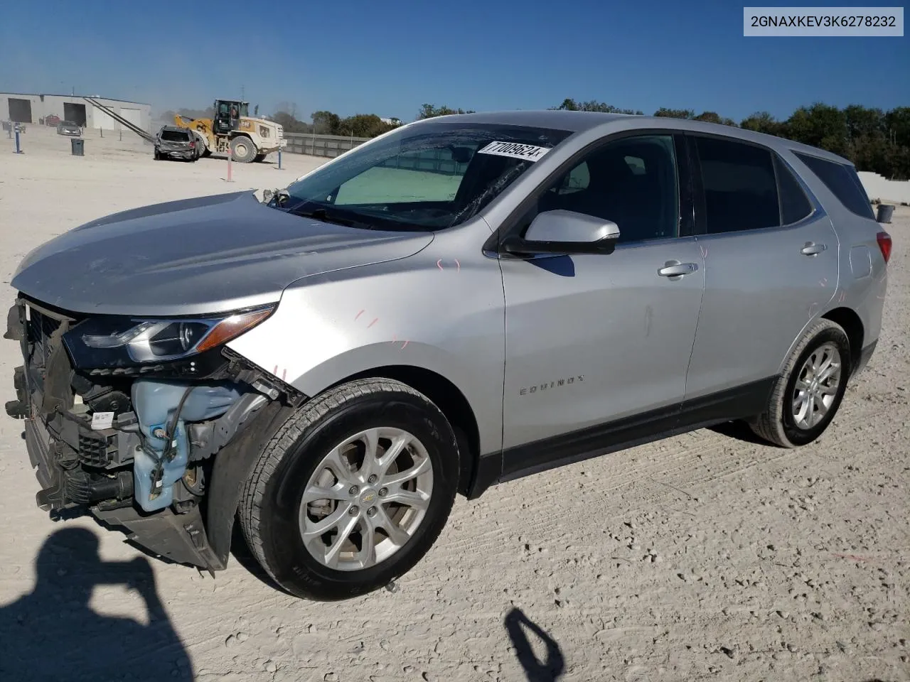 2019 Chevrolet Equinox Lt VIN: 2GNAXKEV3K6278232 Lot: 77009624